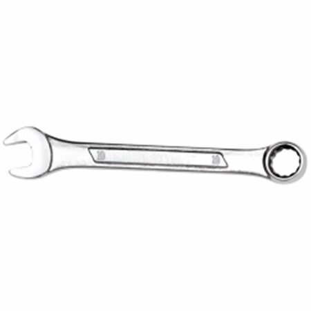 DENDESIGNS 4.87 in. Long Raised Panel Chrome Combination Wrench with 12 Point Box End - 10 mm DE3534947